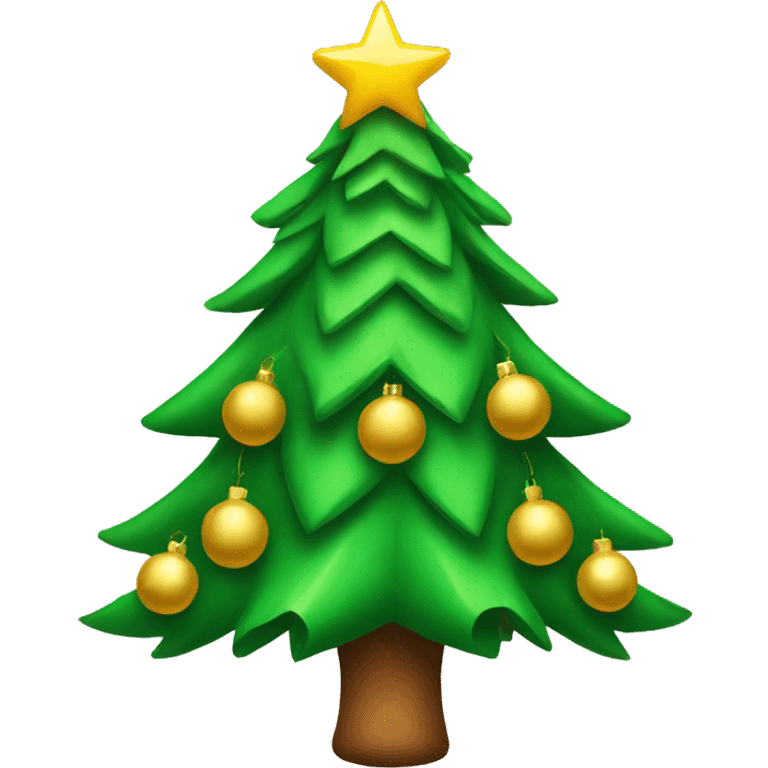 Christmas tree with bows emoji