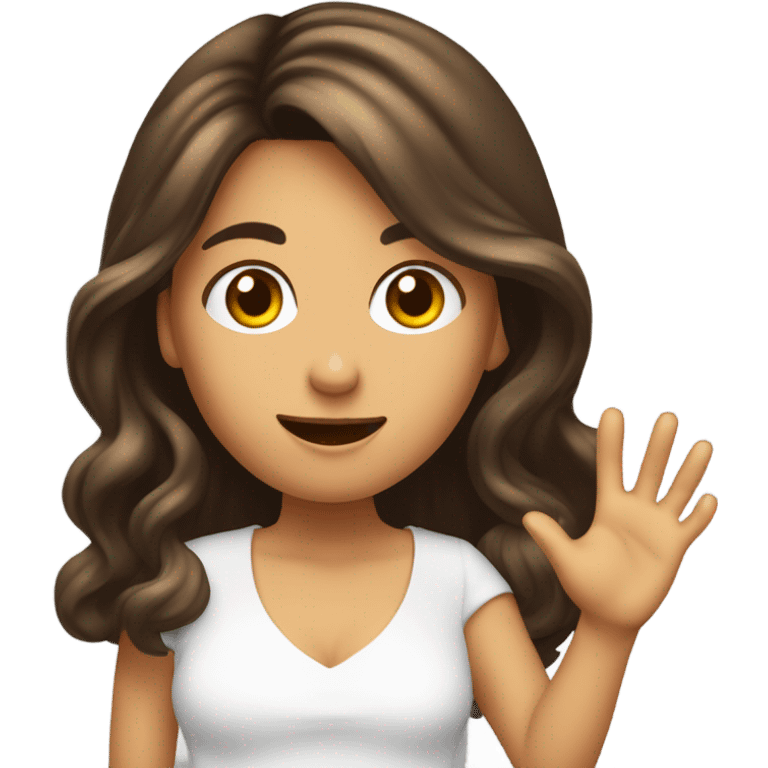 Quiero un emoji de una chica con el pelo largo ondulado cobrizo, lleva en mano una cámara de grabación  emoji