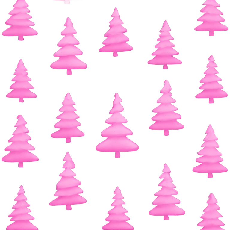 Pink Christmas tree emoji