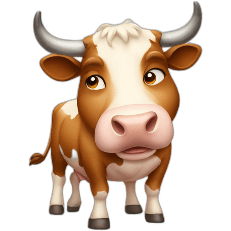 muscular Cow emoji