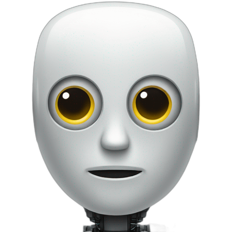 robot looking down emoji