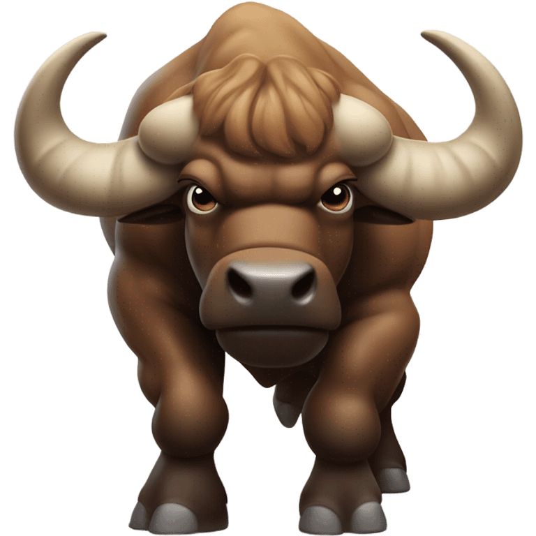 Buffalo flexing muscles emoji