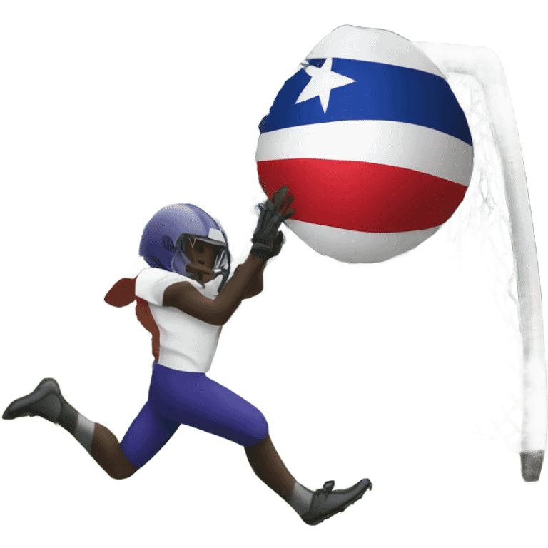 Flag football  emoji