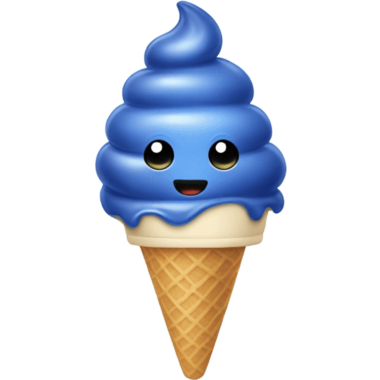 blue berry ice cream emoji