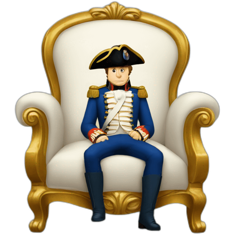 napoleon bonaparte sitting in a chair emoji