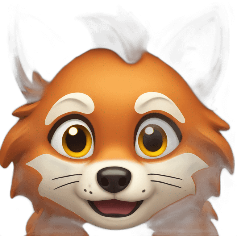 scared fox emoji