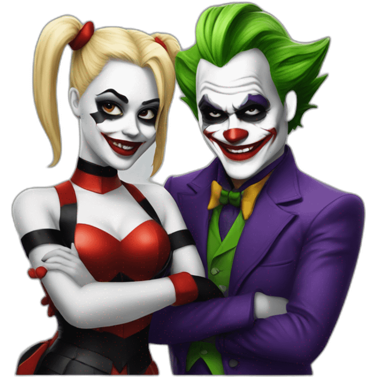 Joker and Harley Quinn emoji