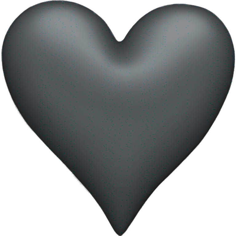 charcoal grey heart emoji