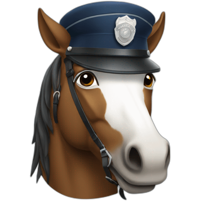 Police à cheval emoji