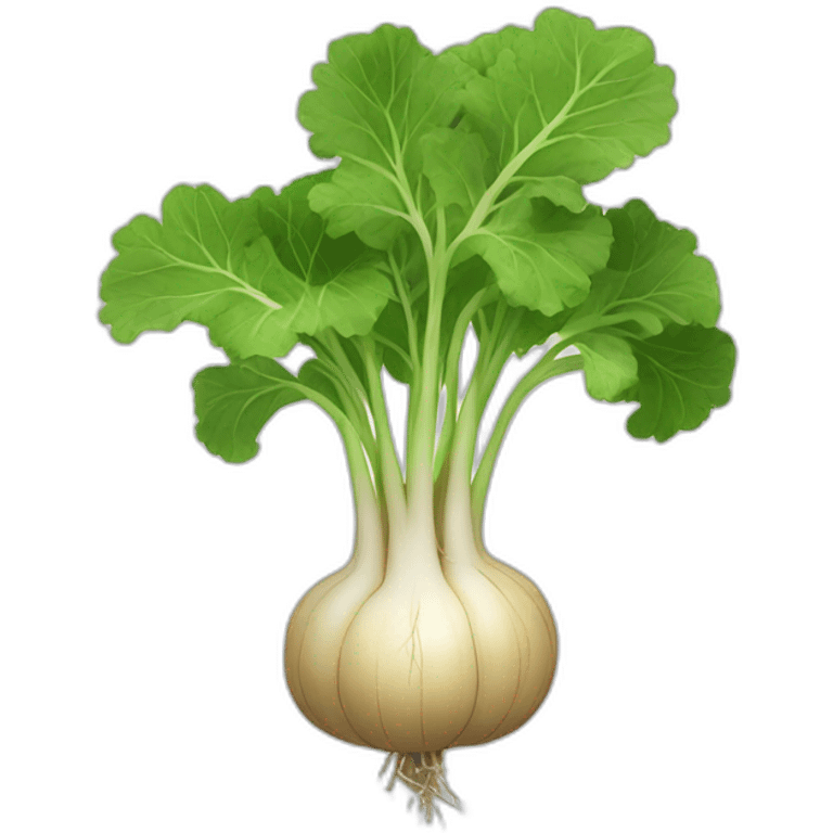 the full turnip root plant emoji