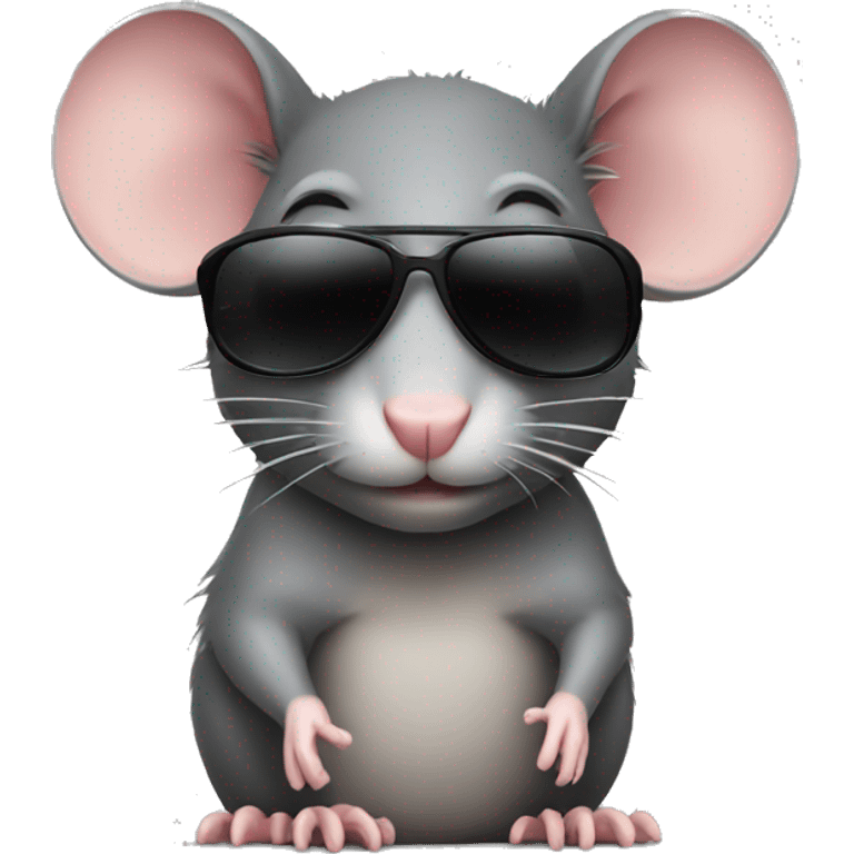 Rat with sunglasses emoji