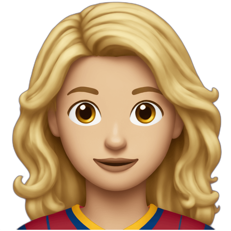 janifer lawrence wearing fc Barcelona emoji