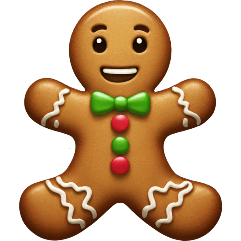 Cute Gingerbread man emoji