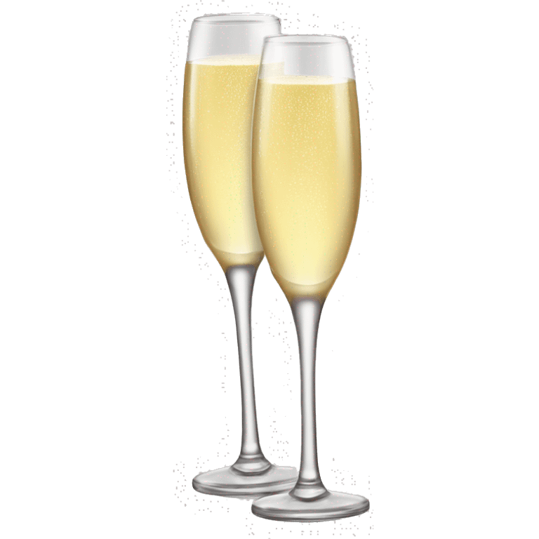 Deux verres de champagne qui s’entrechoquent  emoji