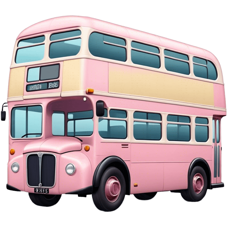 pastel British bus emoji