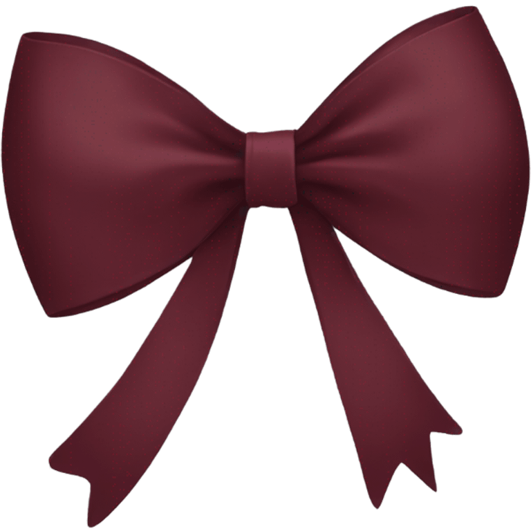 Burgundy bow  emoji