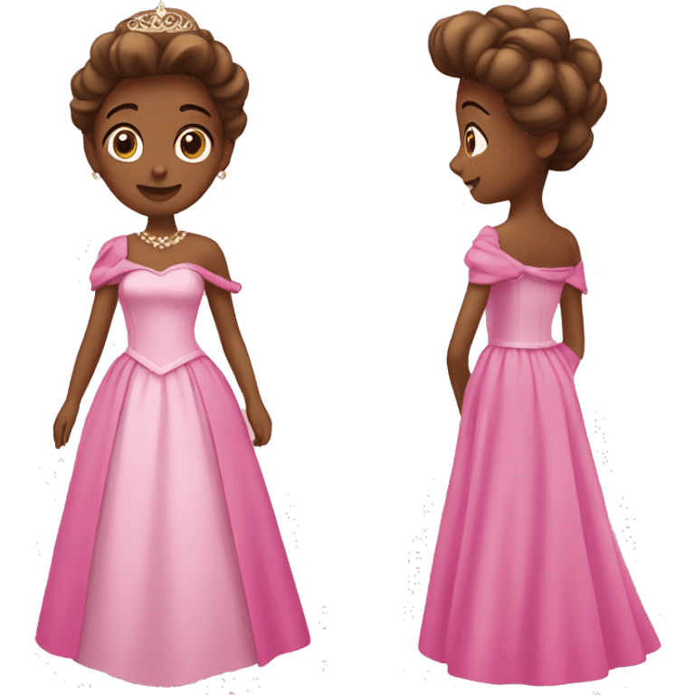 princess with pink dress emoji