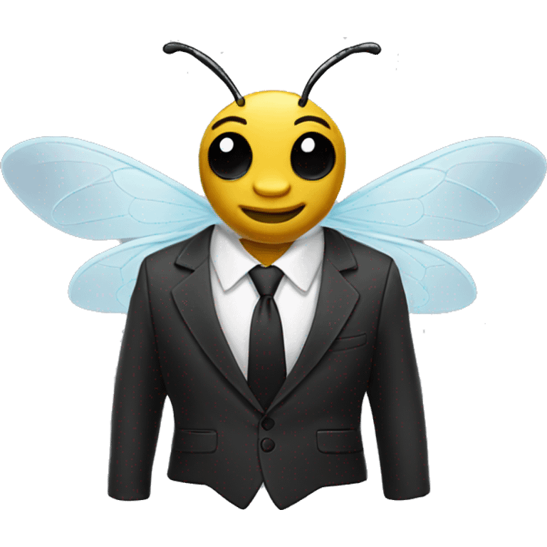 Bee in a suit jacket emoji