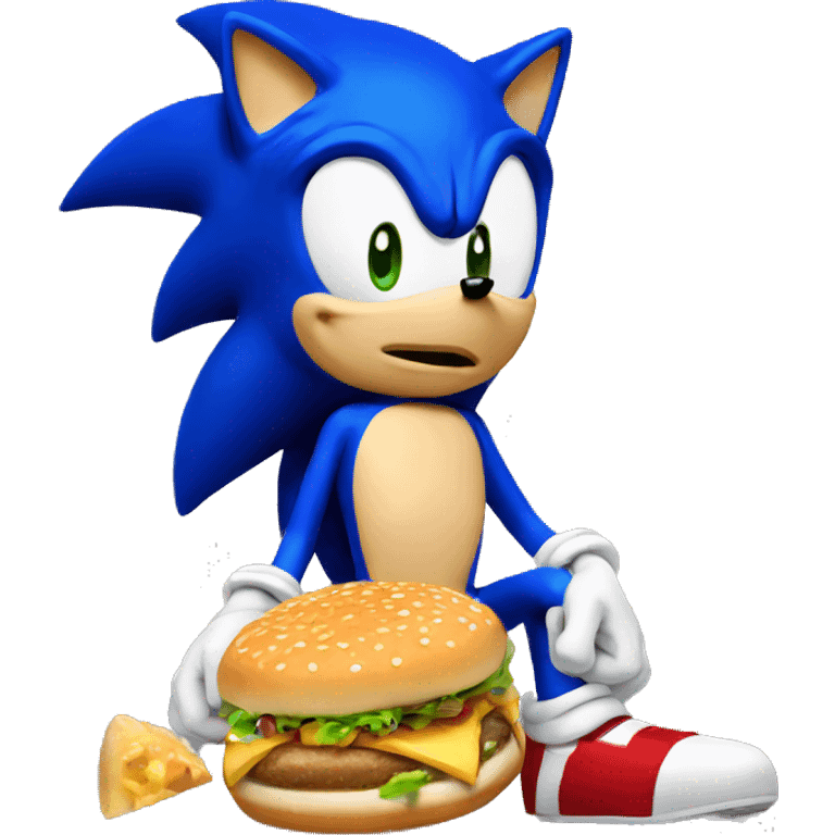 Sonic eating  emoji