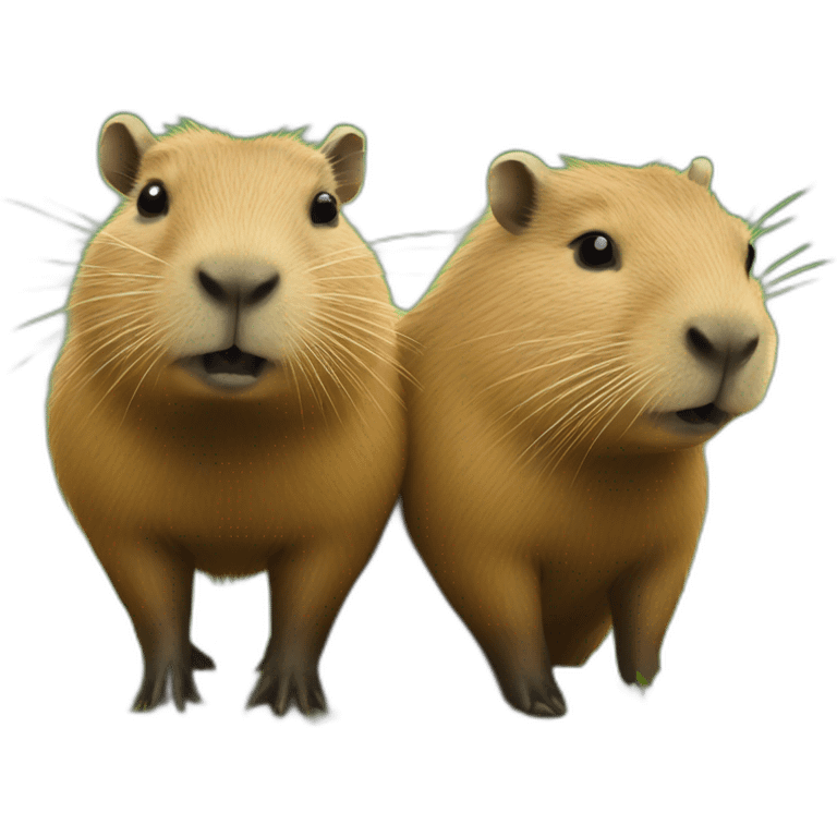 Capybara couple emoji