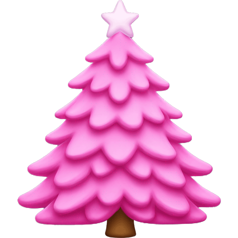 pink christmas tree emoji