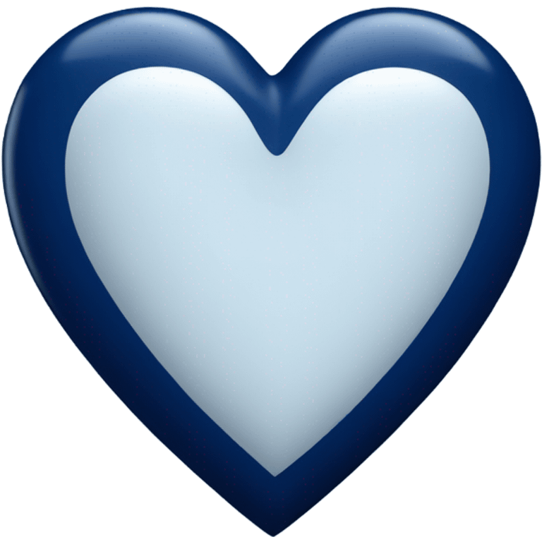 Navy blue heart emoji