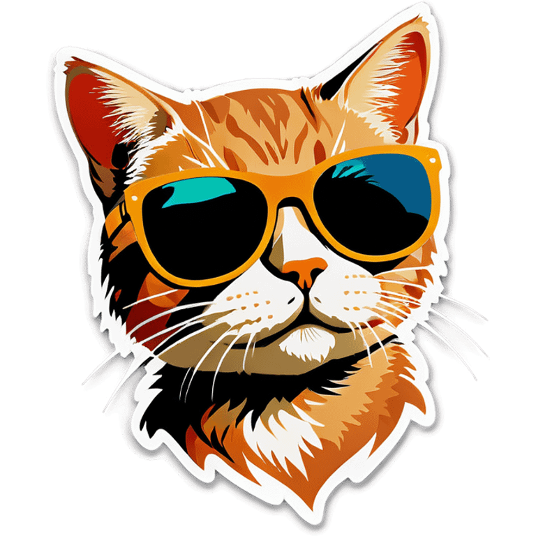 Cat with sunglasses emoji