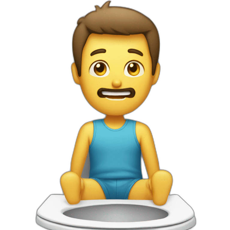 Homme dans les toilettes emoji