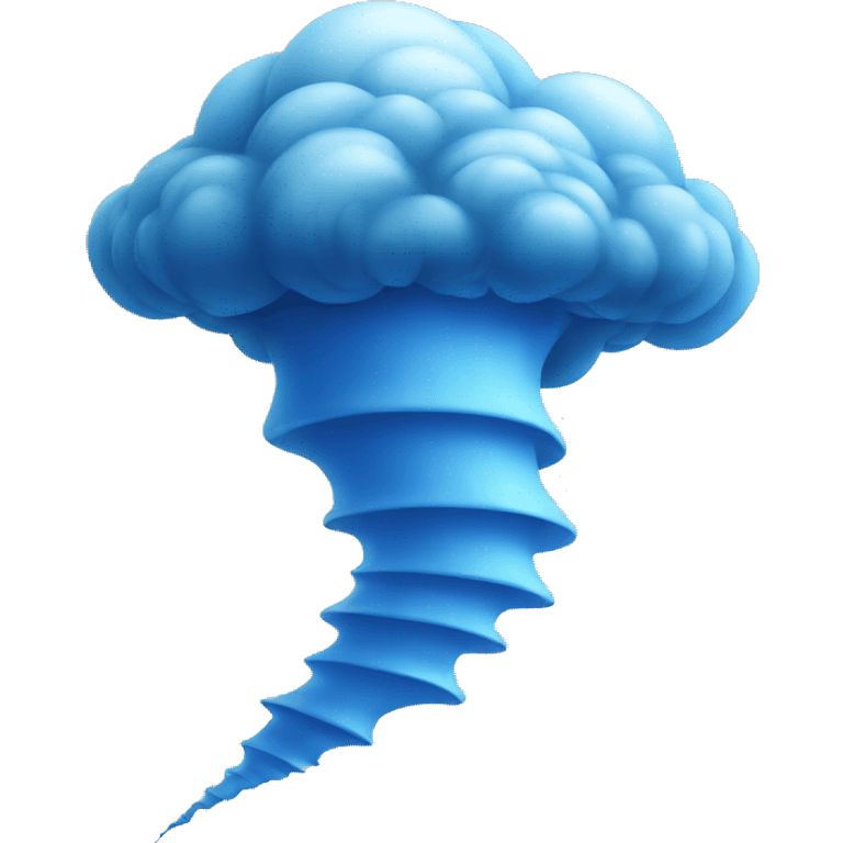 blue transparent tornado emoji