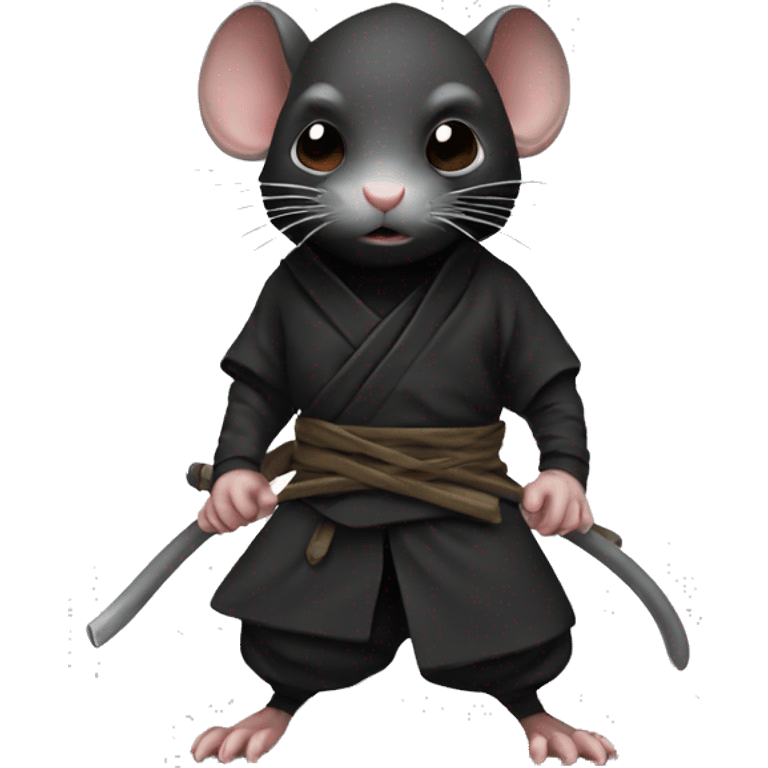 Ninja Rat black emoji