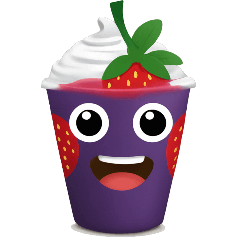 Strawberry açaí from starbucks  emoji