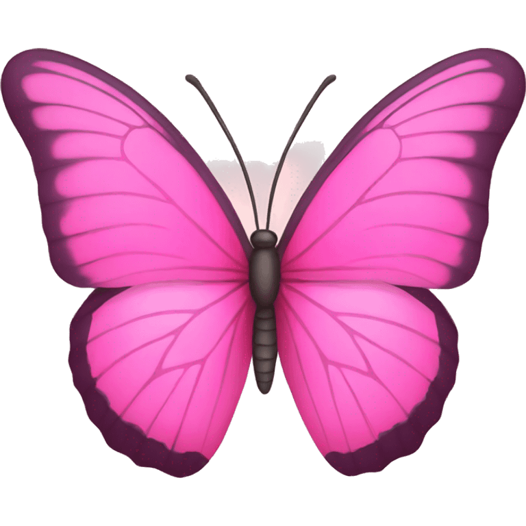 Pink butterfly emoji