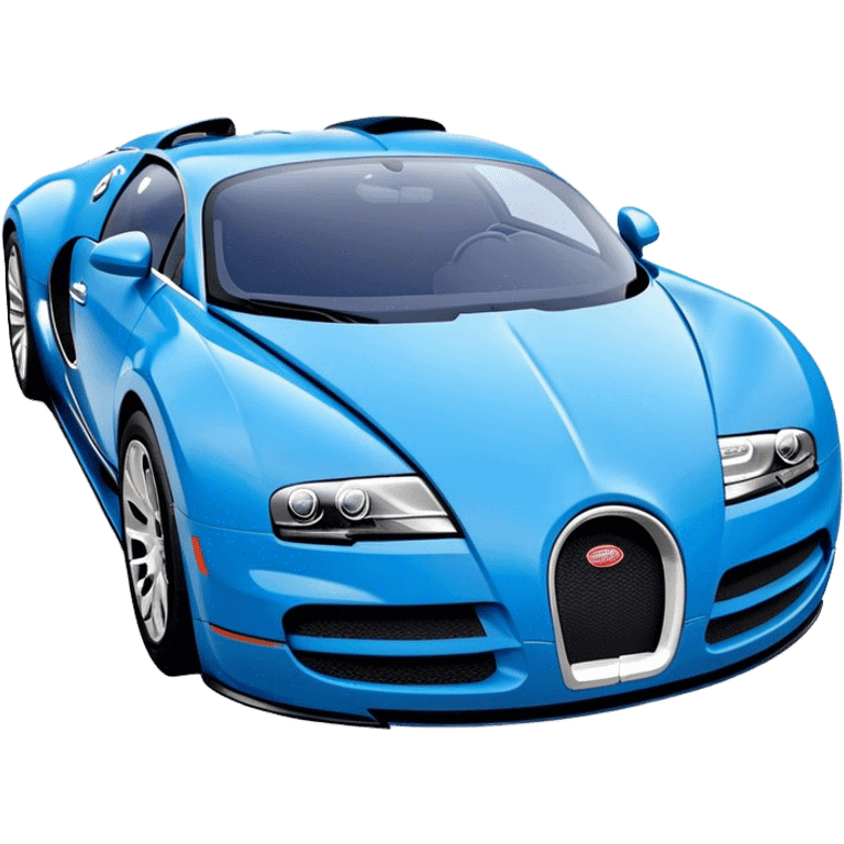 Bugatti Veyron - Bugatti (Model Year: 2020) (Iconic colour: Blue) emoji