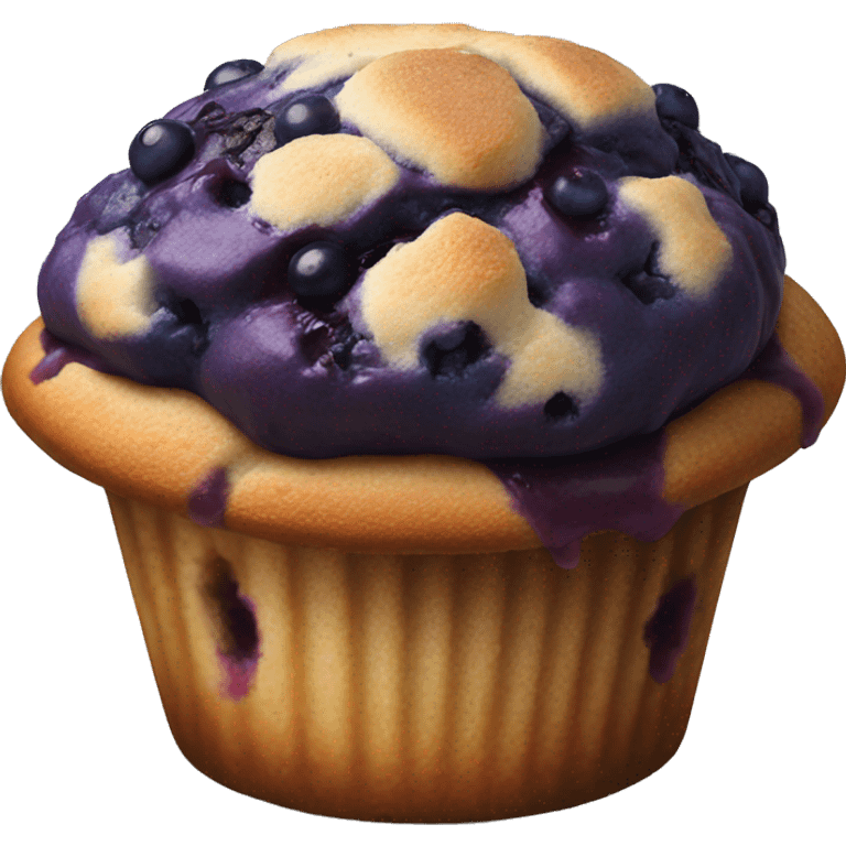 one blueberry muffin emoji