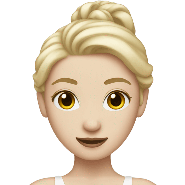 ballerina blonde pale white skin emoji