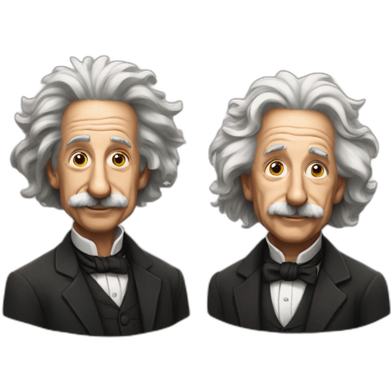 einstein and newton emoji