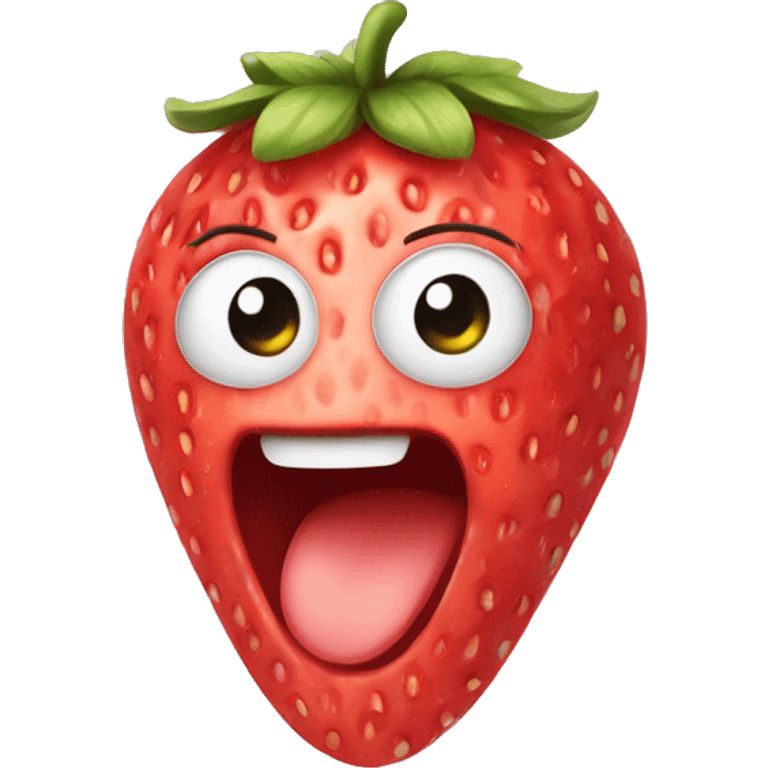 Cute strawberry  emoji