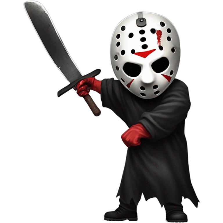 Jason Voorhees Friday the 13th Kill Ghostface with a machete emoji