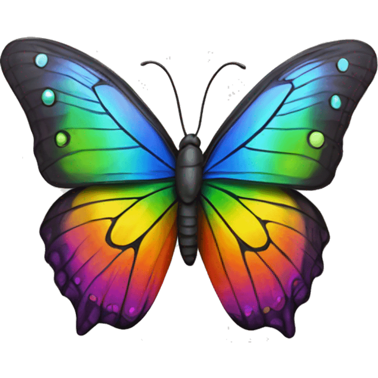 Butterfly+rainbow emoji