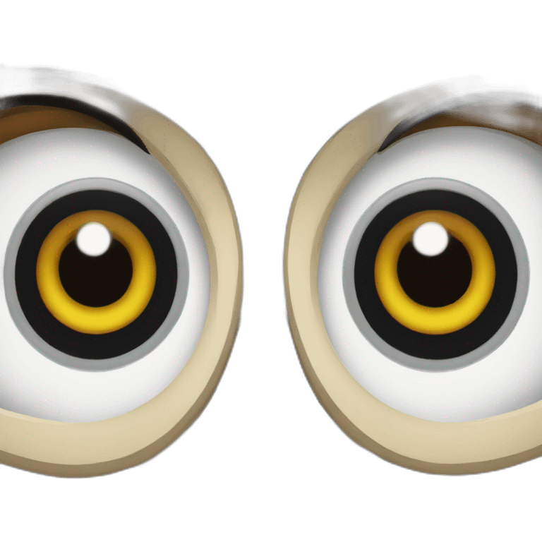 Owl eyes emoji