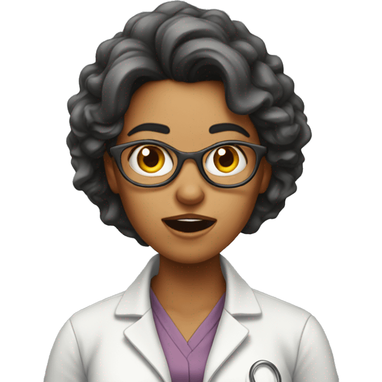 Female Scientist gone mad  emoji