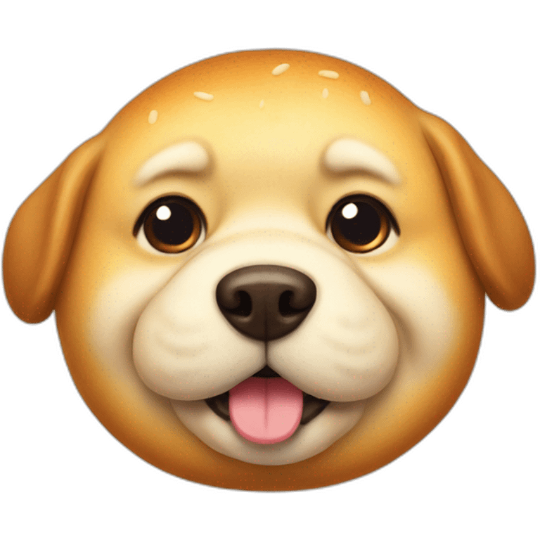 Fat dog bread emoji