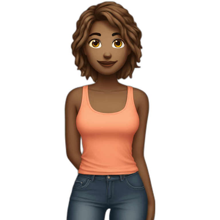 Tank top Women full body emoji