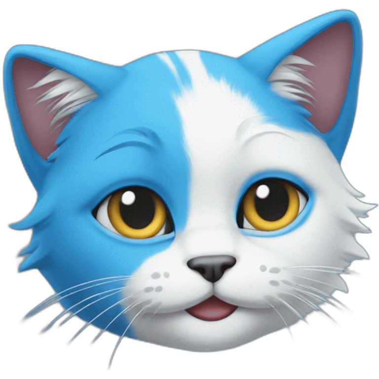 blue smurf cat emoji