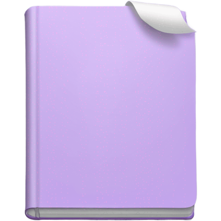 Light purple notepad  emoji