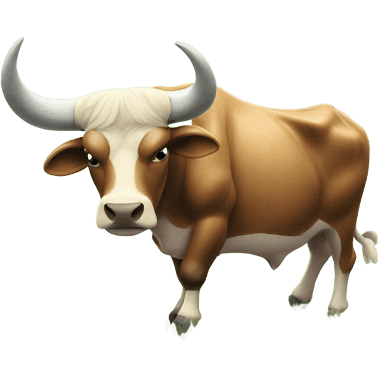 Taurus bull eating  emoji