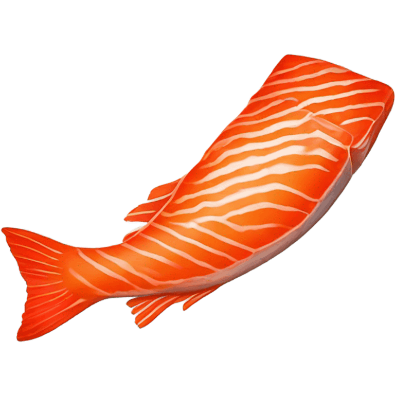 Flaming salmon emoji