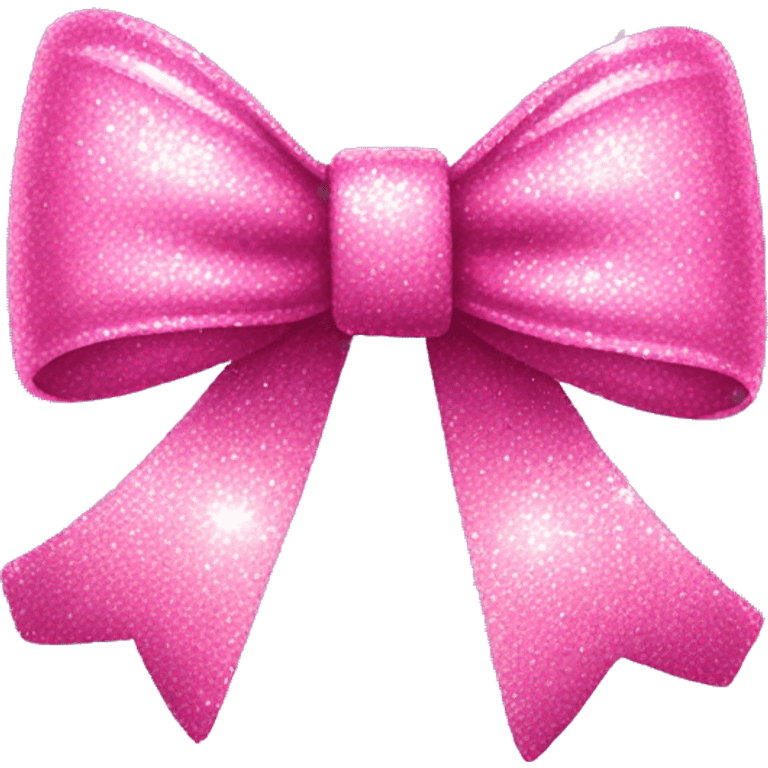 pink glittery bow emoji