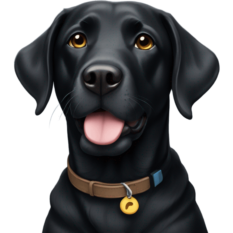 Black lab emoji