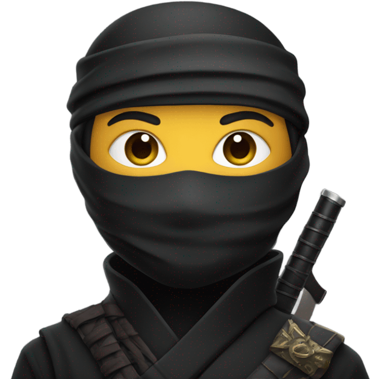 Ninja with gun emoji